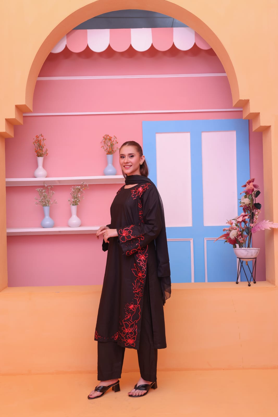 Bell Sleeve | Embroidered Suit