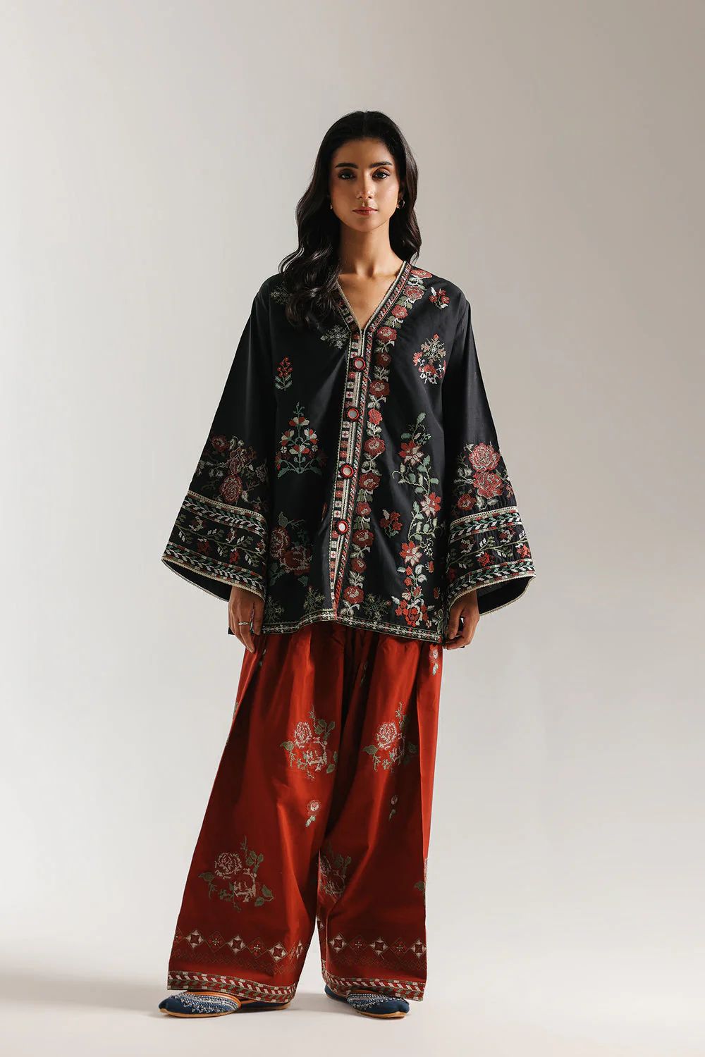 ❤️🖤 Ethnic Viral 2-Piece Suit 🖤❤️