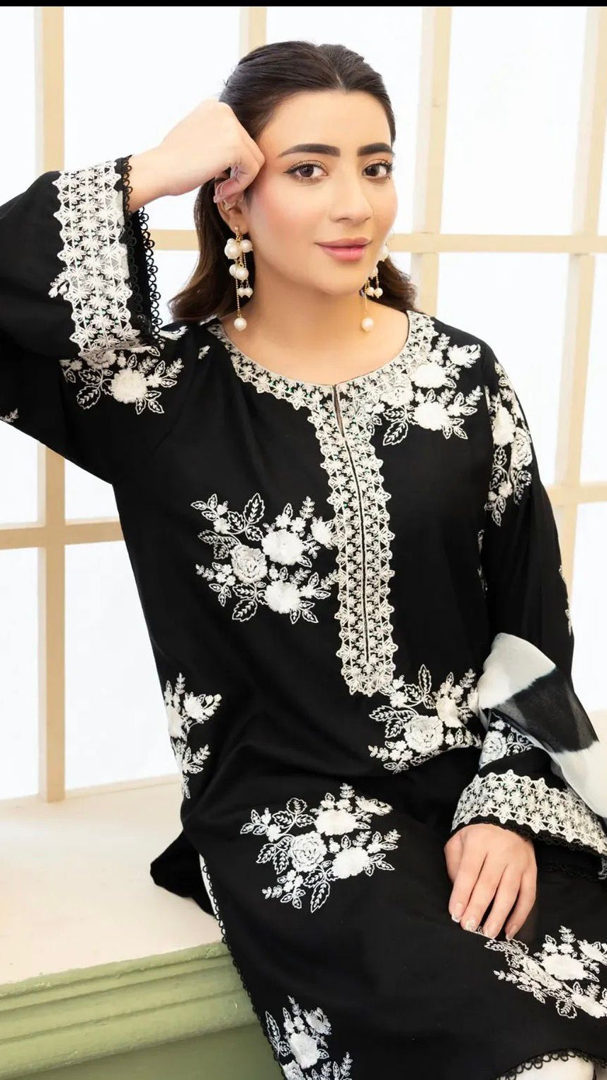 3-Piece Suit Midnight Blossom